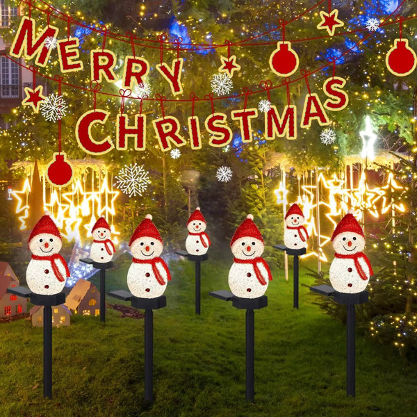 The Holiday Aisle® Solar Outdoor Lights Waterproof Christmas Lights for